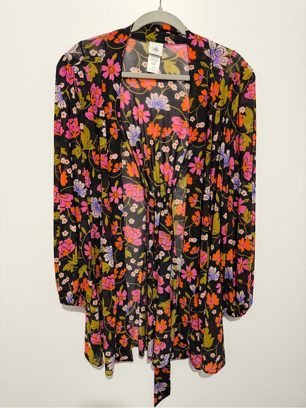CAbi Floral Sheer Mingle Kimono
